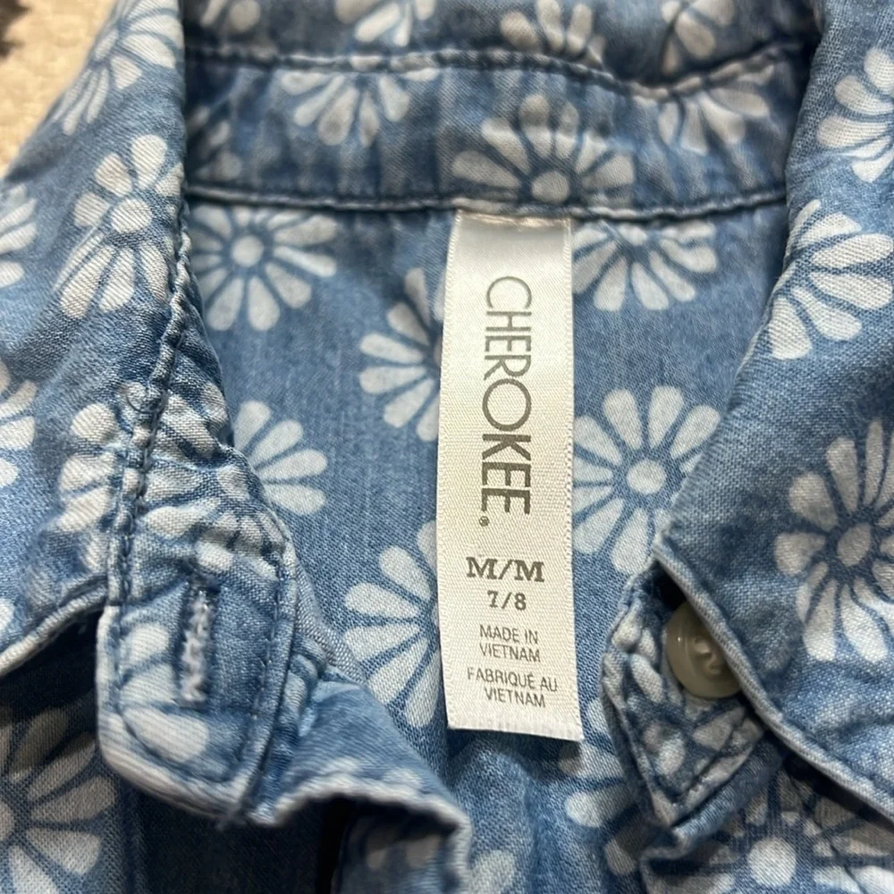 Cherokee Floral Button Down Shirt